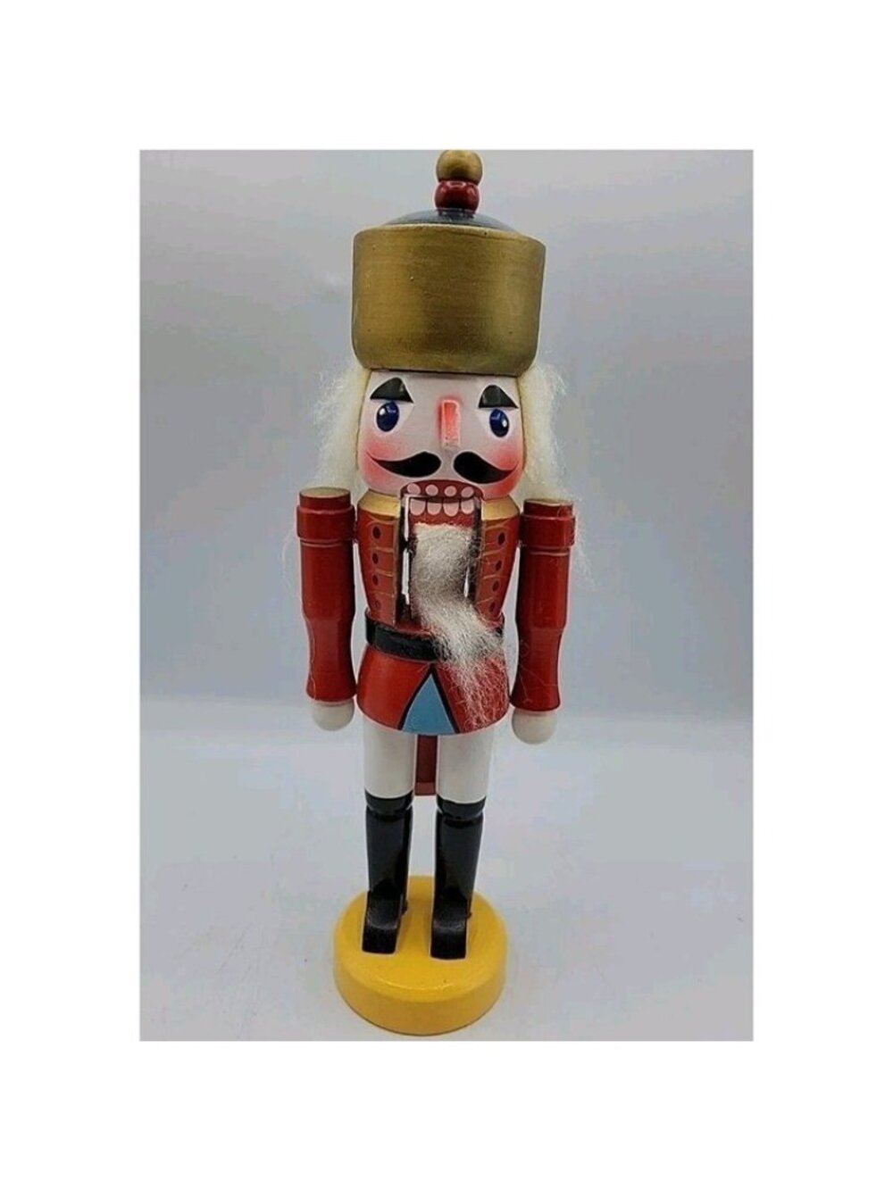 Traditional Nutcracker Wooden Toy Soldier Hand Painted Christmas Holiday DecorN1